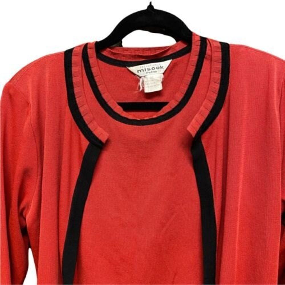 excusively misook cardigan and sleeveless top size M petite EUC - Picture 3 of 10